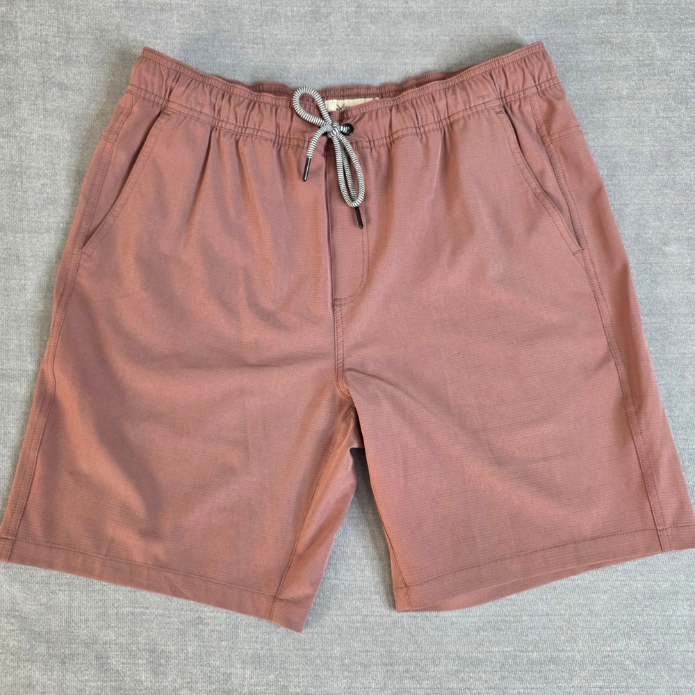 Departwest Hybrid Walk Shorts Mens L BKE Mauve Ripstop Stretch Drawstring  Beach